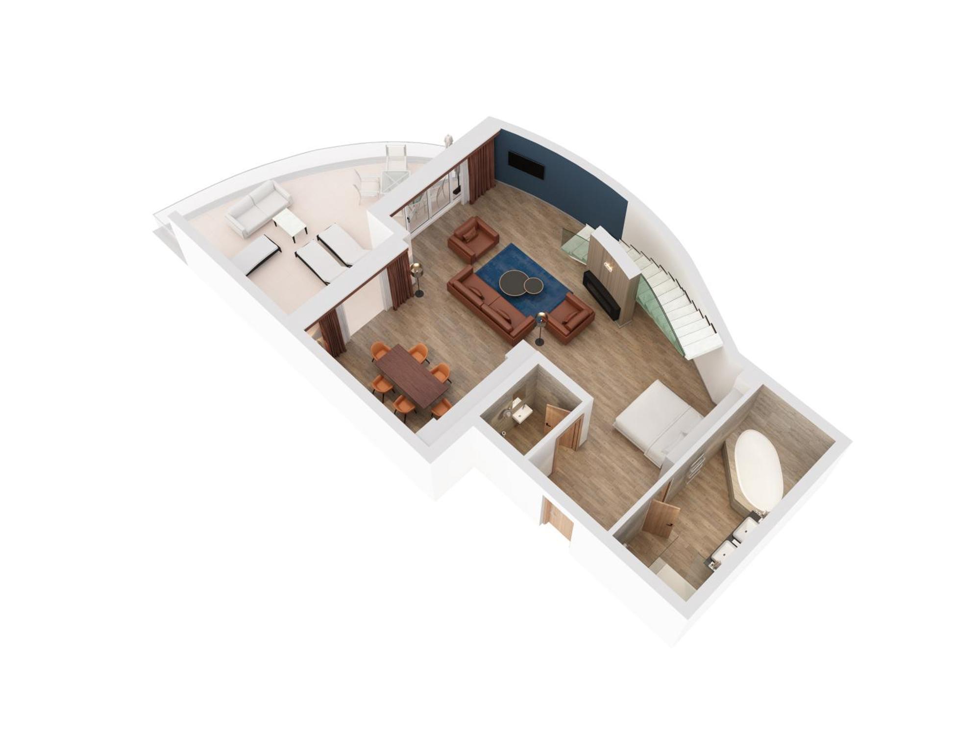 Appartamento Villa con 3 Camere da Letto e Vista Mare